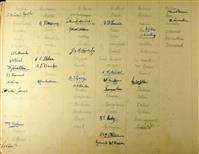 cc02018B 1941 signatures.jpg; cc02018; Cambridge University Christ's College 1941 Matriculation; Photograph